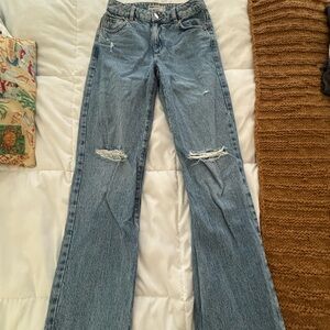 Garage Women's Blue Distressed Jeans